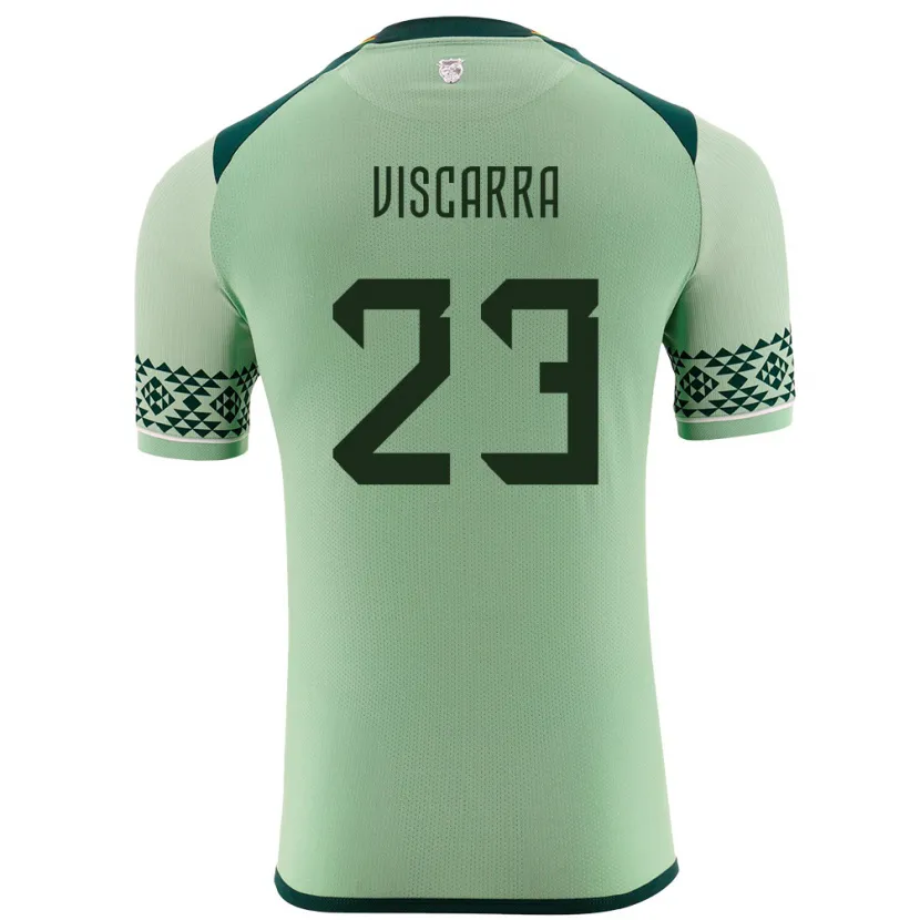 Danxen Uomo Maglia Bolivia Guillermo Viscarra #23 Verde Chiaro Kit Gara Home 24-26 Maglietta