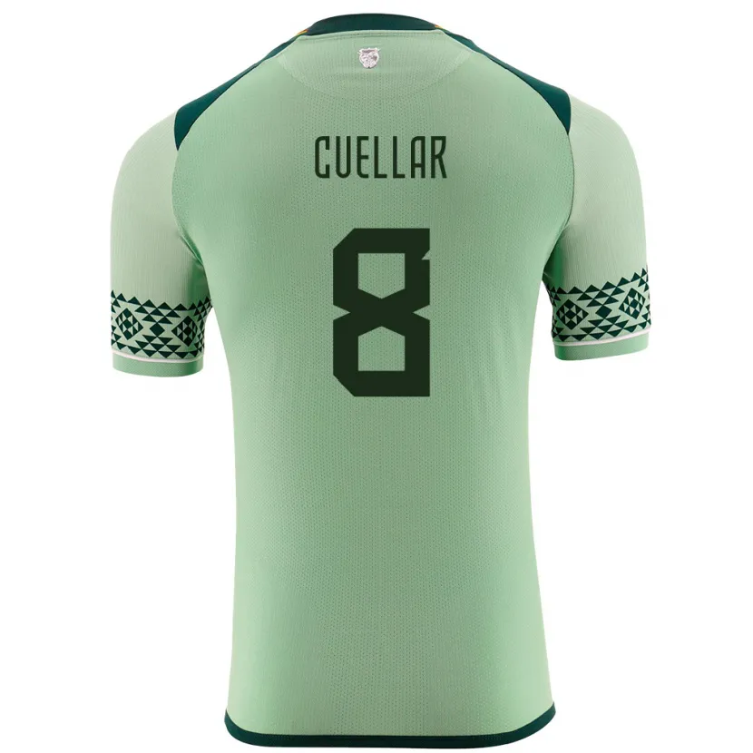 Danxen Uomo Maglia Bolivia Jaume Cuéllar #8 Verde Chiaro Kit Gara Home 24-26 Maglietta