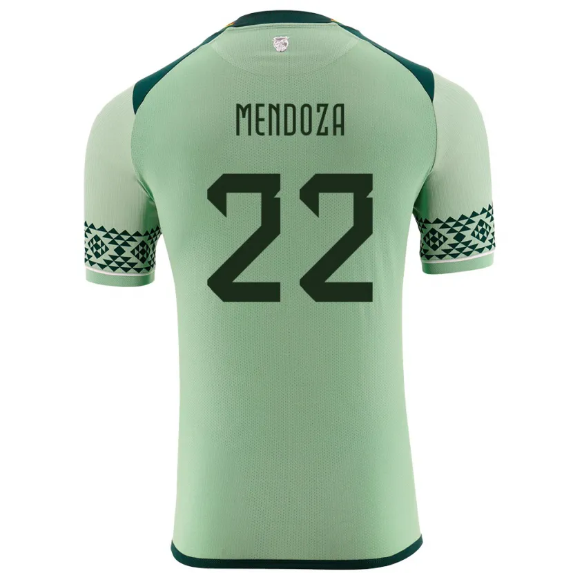 Danxen Uomo Maglia Bolivia Gonzalo Mendoza #22 Verde Chiaro Kit Gara Home 24-26 Maglietta