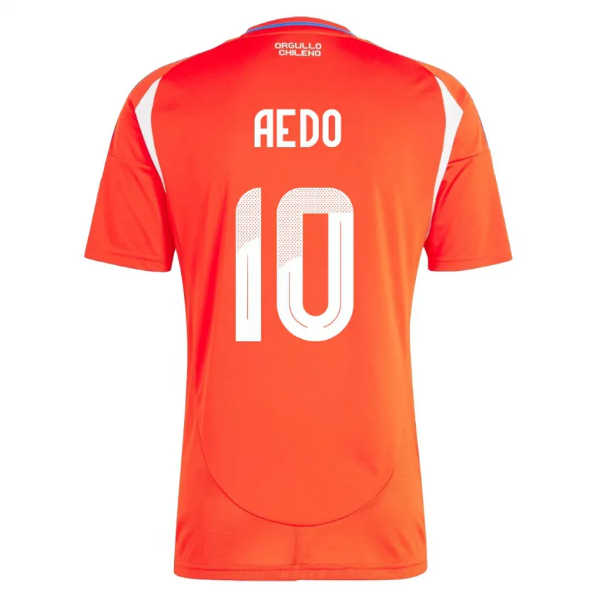 Danxen Uomo Maglia Cile Yanara Aedo #10 Rosso Kit Gara Home 24-26 Maglietta