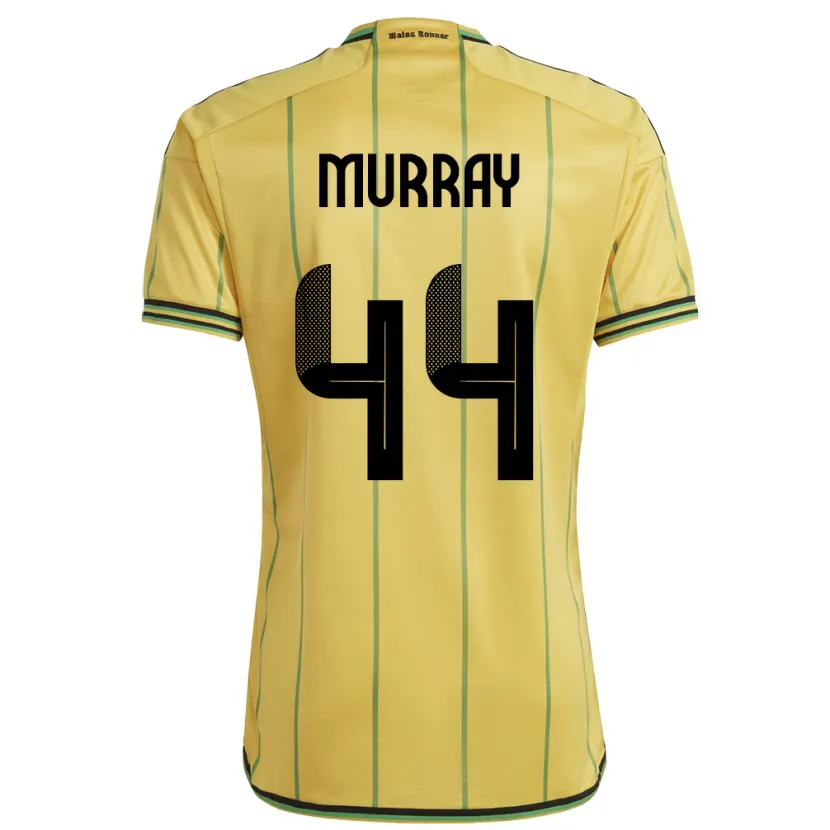 Danxen Uomo Maglia Giamaica Satara Murray #44 Giallo Kit Gara Home 24-26 Maglietta