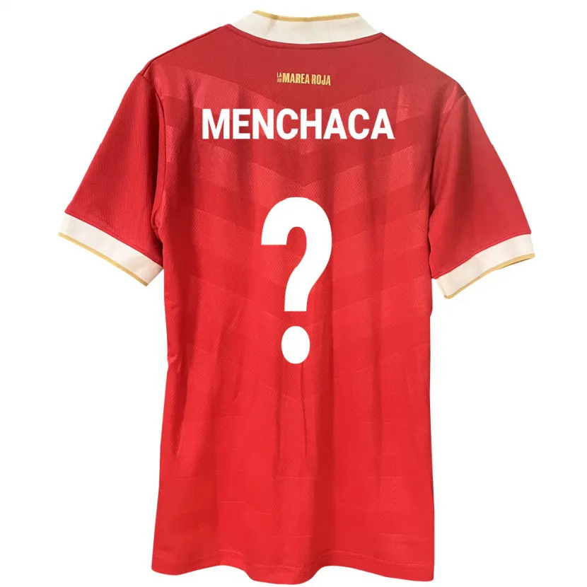 Danxen Uomo Maglia Panamá Yamell Menchaca #0 Rosso Kit Gara Home 24-26 Maglietta