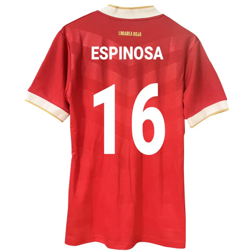 Danxen Uomo Maglia Panamá Rebeca Espinosa #16 Rosso Kit Gara Home 24-26 Maglietta