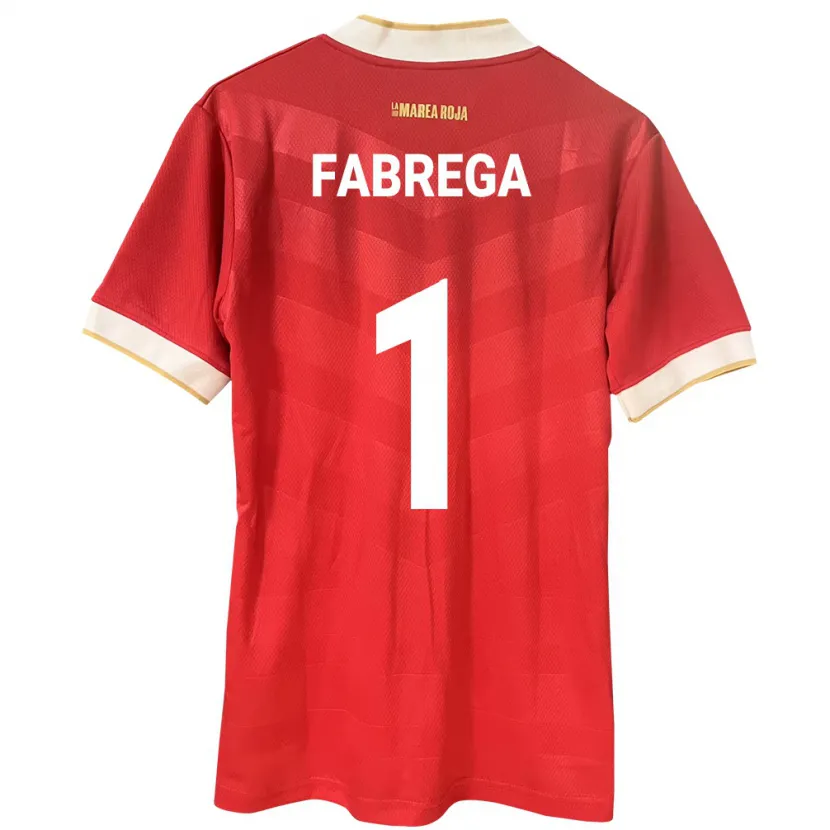 Danxen Uomo Maglia Panamá Sasha Fábrega #1 Rosso Kit Gara Home 24-26 Maglietta