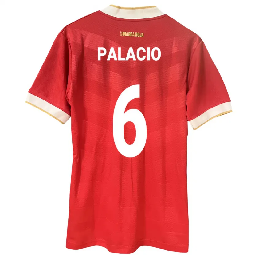 Danxen Uomo Maglia Panamá Yamileth Palacio #6 Rosso Kit Gara Home 24-26 Maglietta