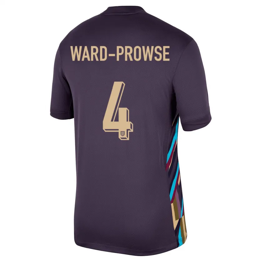Danxen Uomo Maglia Inghilterra James Ward-Prowse #4 Uvetta Scura Kit Gara Away 24-26 Maglietta