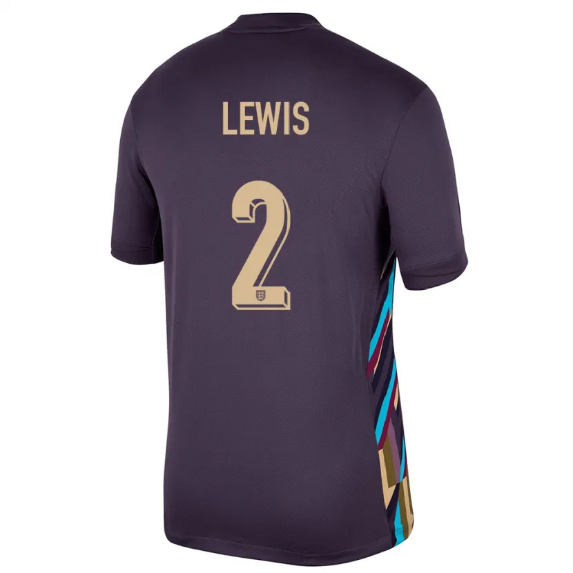 Danxen Uomo Maglia Inghilterra Rico Lewis #2 Uvetta Scura Kit Gara Away 24-26 Maglietta