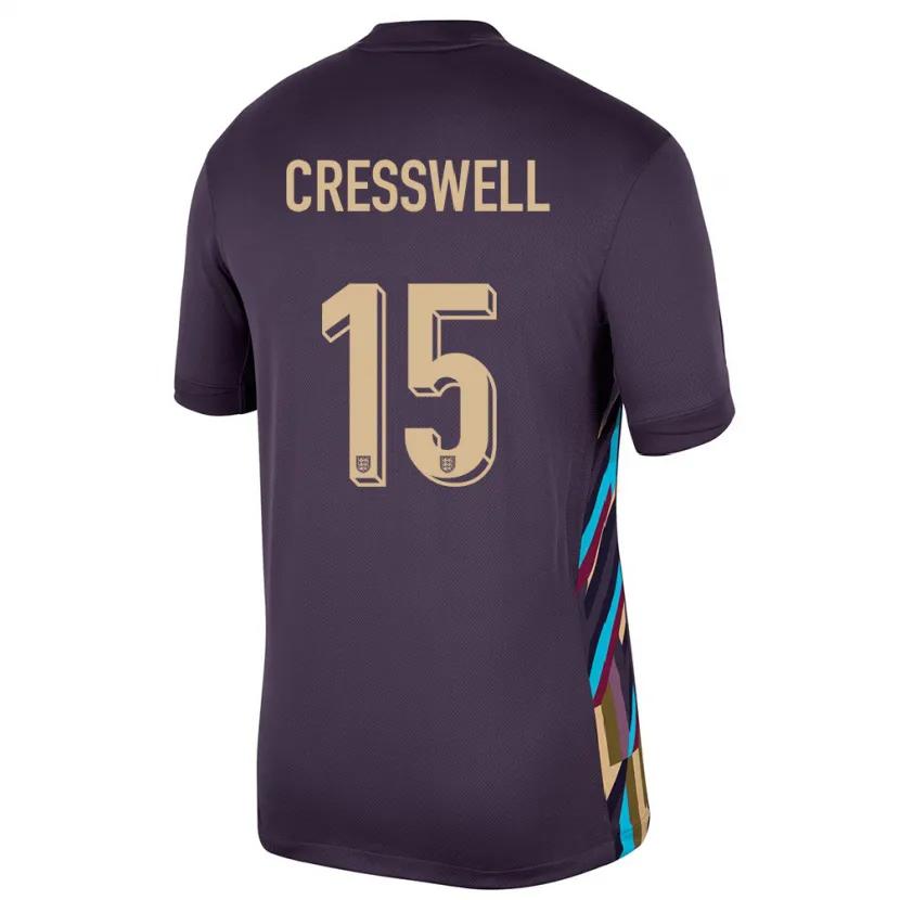 Danxen Uomo Maglia Inghilterra Charlie Cresswell #15 Uvetta Scura Kit Gara Away 24-26 Maglietta