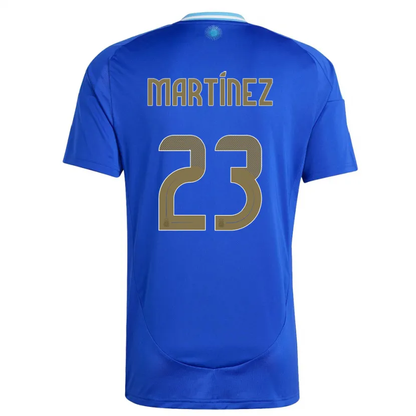 Danxen Uomo Maglia Argentina Emiliano Martinez #23 Blu Kit Gara Away 24-26 Maglietta