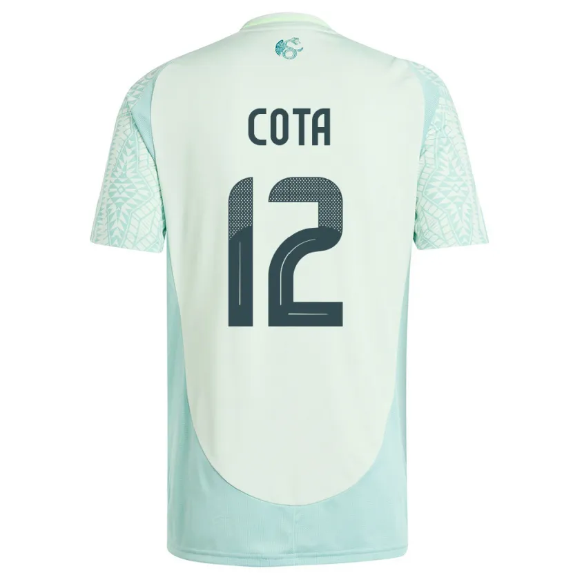 Danxen Uomo Maglia Messico Rodolfo Cota #12 Lino Verde Kit Gara Away 24-26 Maglietta