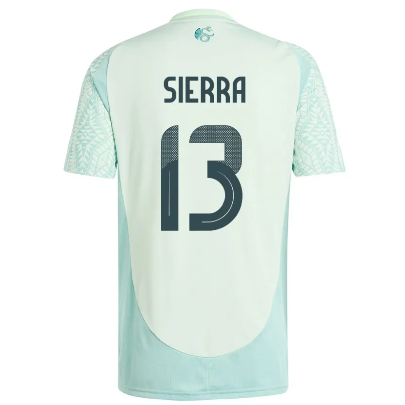 Danxen Uomo Maglia Messico Bianca Sierra #13 Lino Verde Kit Gara Away 24-26 Maglietta