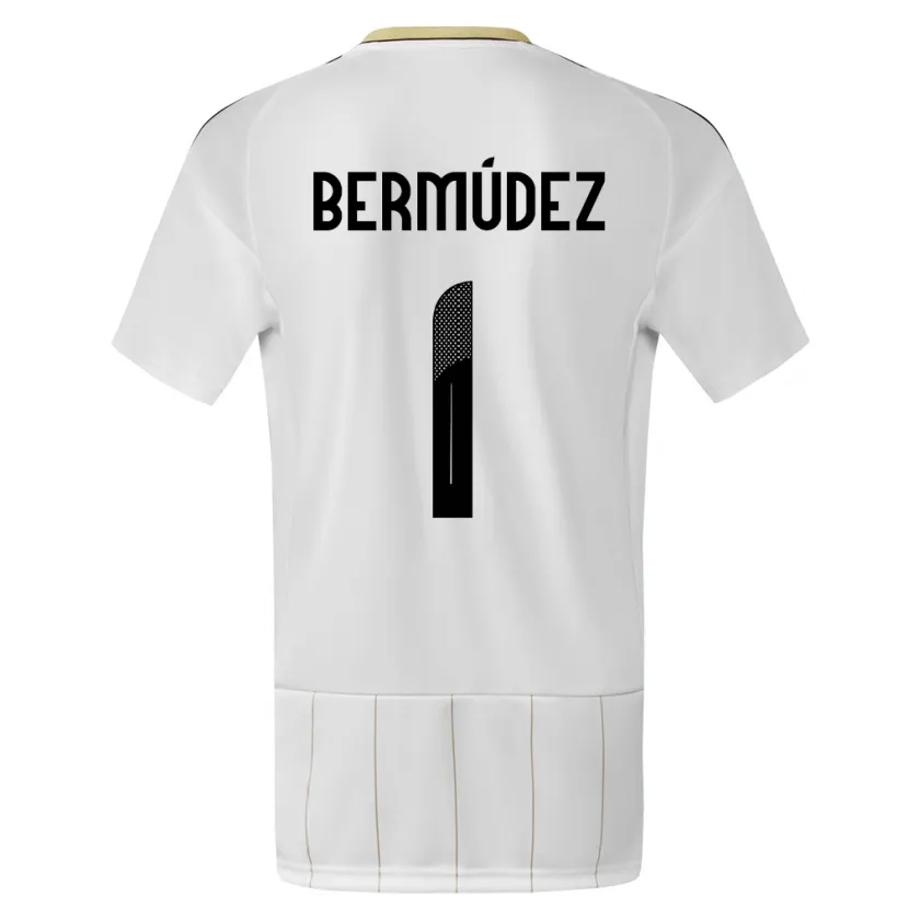 Danxen Uomo Maglia Costa Rica Noelia Bermudez #1 Bianco Kit Gara Away 24-26 Maglietta