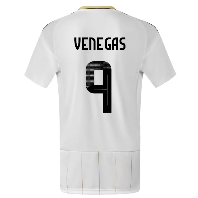 Danxen Uomo Maglia Costa Rica Carolina Venegas #9 Bianco Kit Gara Away 24-26 Maglietta