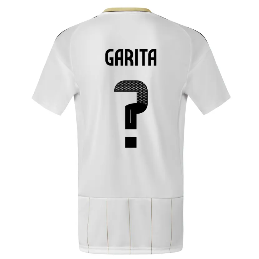 Danxen Uomo Maglia Costa Rica Emmanuel Garita #0 Bianco Kit Gara Away 24-26 Maglietta