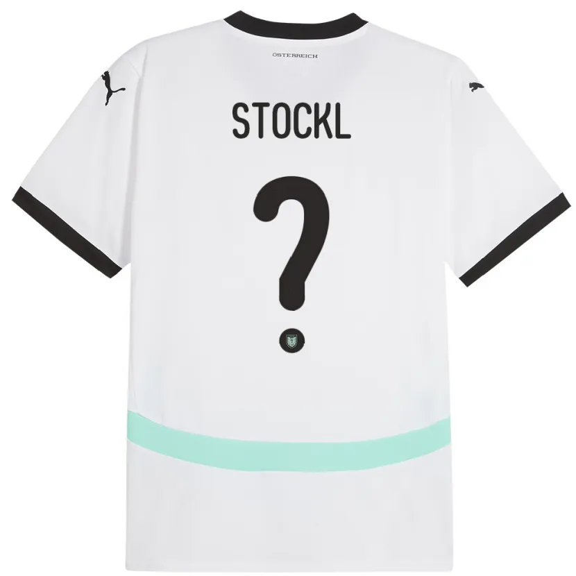Danxen Uomo Maglia Austria Lars Stöckl #0 Bianco Kit Gara Away 24-26 Maglietta