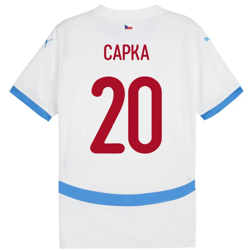 Danxen Uomo Maglia Cechia Filip Capka #20 Bianco Kit Gara Away 24-26 Maglietta