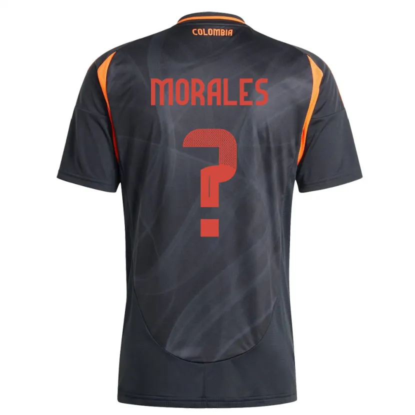 Danxen Uomo Maglia Colombia María Morales #0 Nero Kit Gara Away 24-26 Maglietta