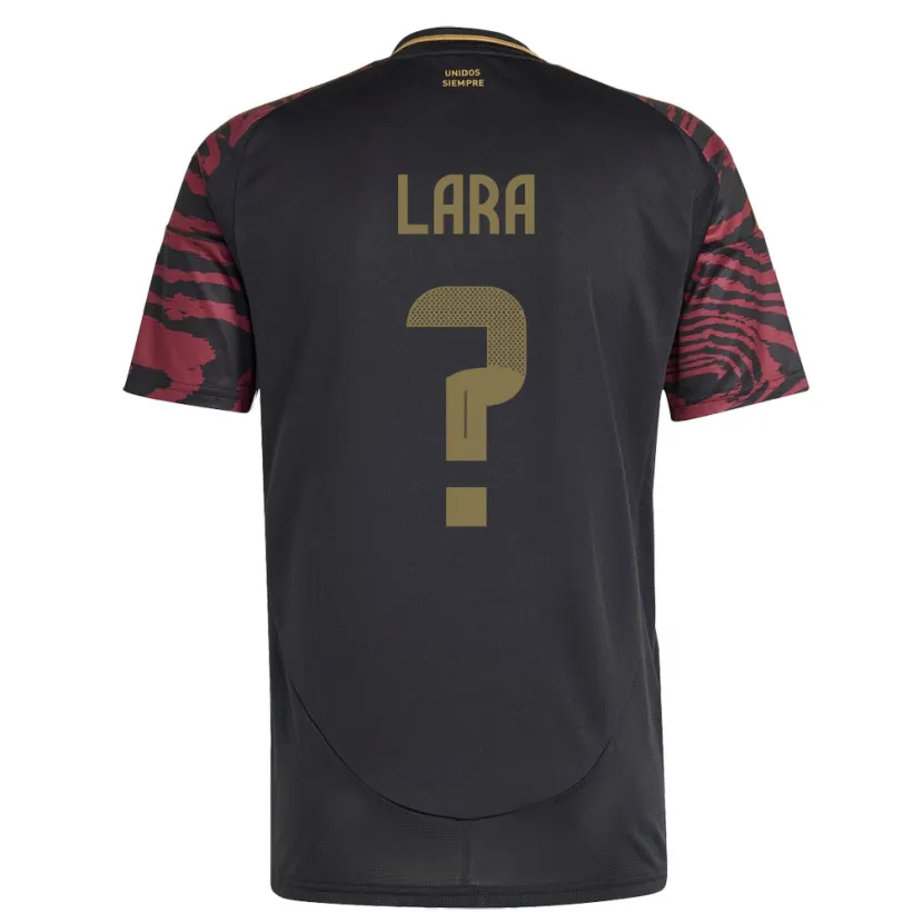 Danxen Uomo Maglia Perù Jean Lara #0 Nero Kit Gara Away 24-26 Maglietta