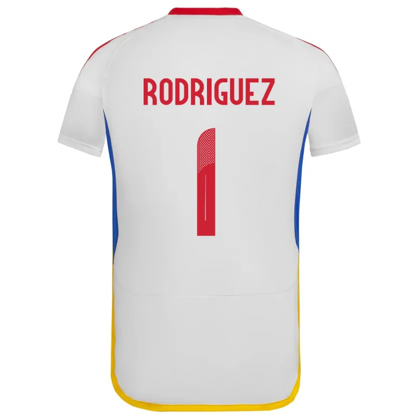 Danxen Uomo Maglia Venezuela Samuel Rodriguez #1 Bianco Kit Gara Away 24-26 Maglietta