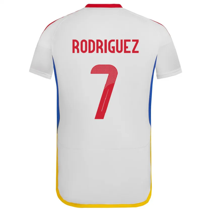 Danxen Uomo Maglia Venezuela Daniuska Rodriguez #7 Bianco Kit Gara Away 24-26 Maglietta