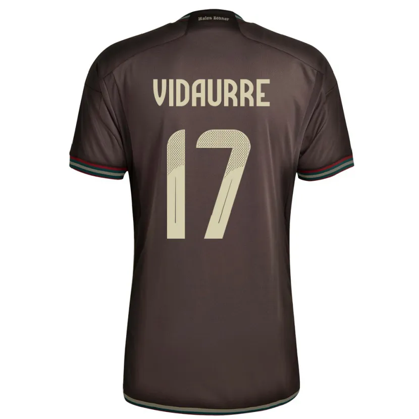 Danxen Uomo Maglia Giamaica Zoe Vidaurre #17 Marrone Notte Kit Gara Away 24-26 Maglietta
