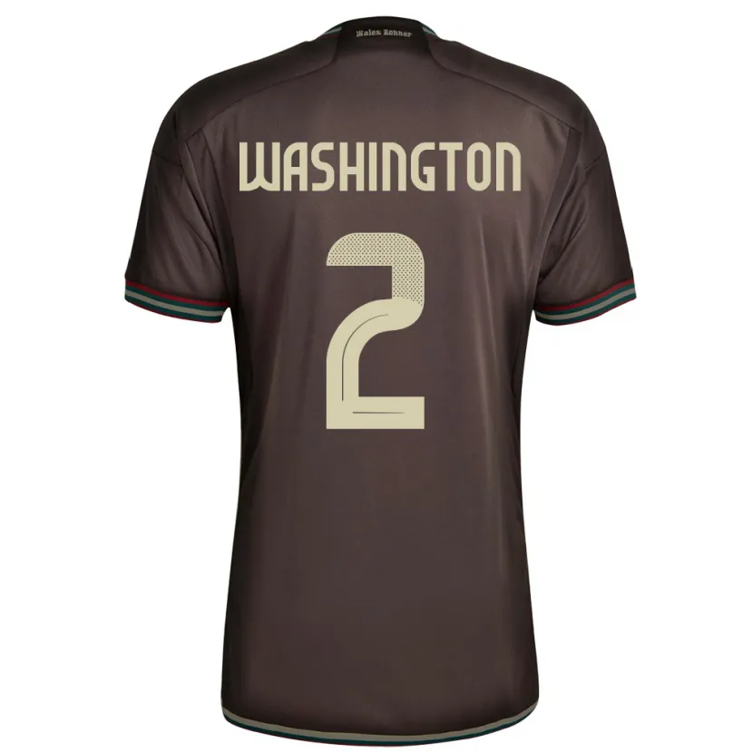 Danxen Uomo Maglia Giamaica Solai Washington #2 Marrone Notte Kit Gara Away 24-26 Maglietta