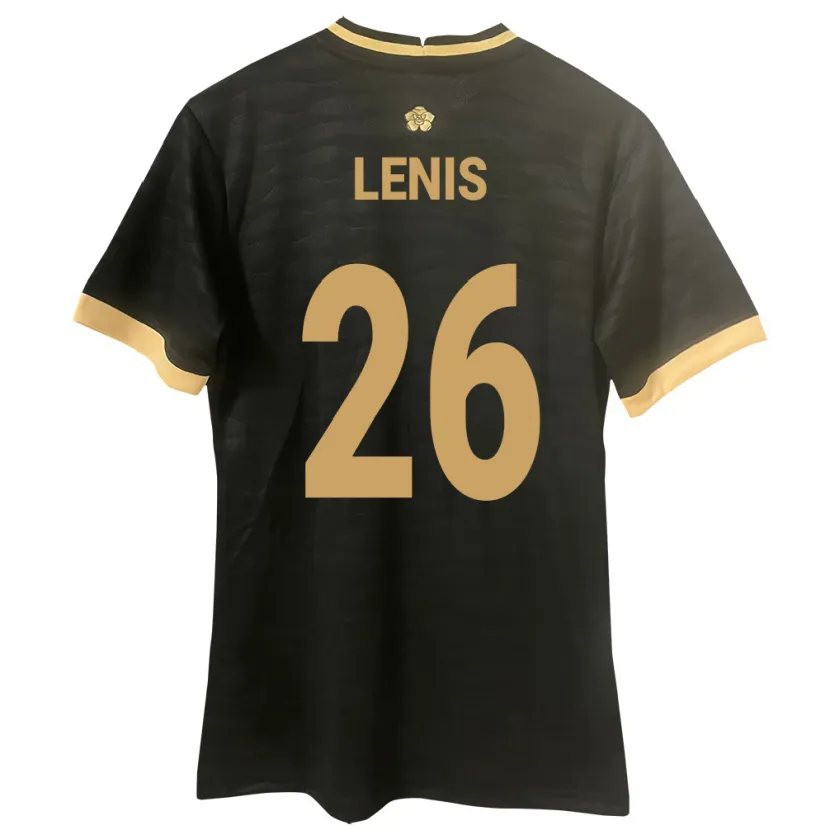 Danxen Uomo Maglia Panamá Kahiser Lenis #26 Nero Kit Gara Away 24-26 Maglietta