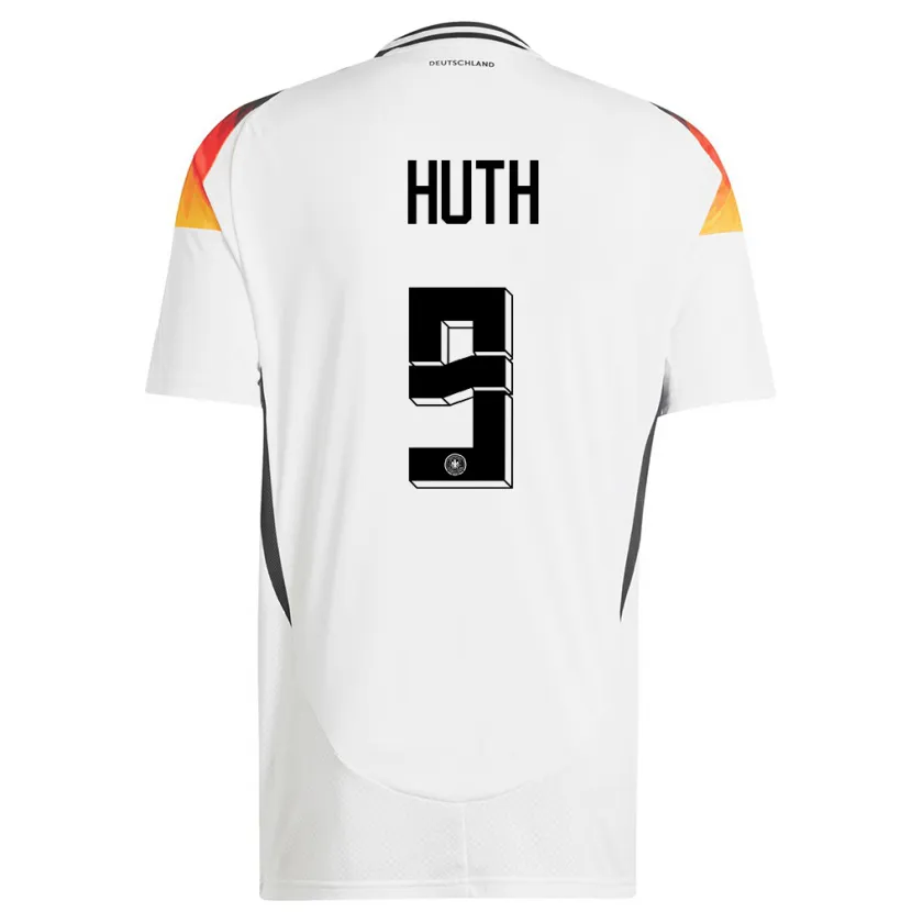 Danxen Donna Maglia Germania Svenja Huth #9 Bianco Kit Gara Home 24-26 Maglietta
