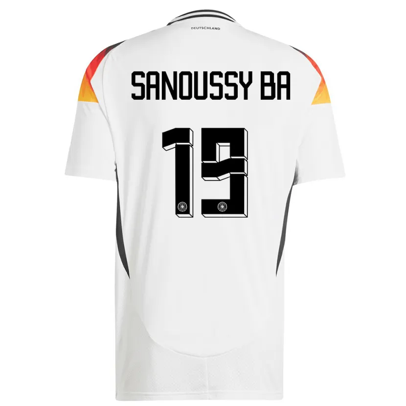 Danxen Donna Maglia Germania Sanoussy Ba #19 Bianco Kit Gara Home 24-26 Maglietta