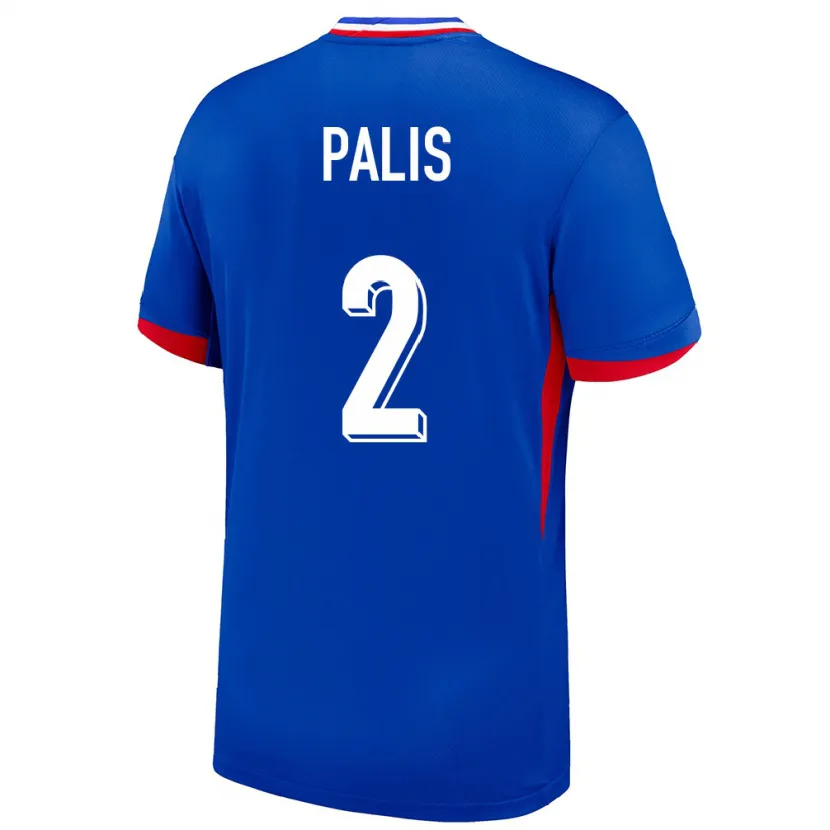 Danxen Donna Maglia Francia Ella Palis #2 Blu Kit Gara Home 24-26 Maglietta