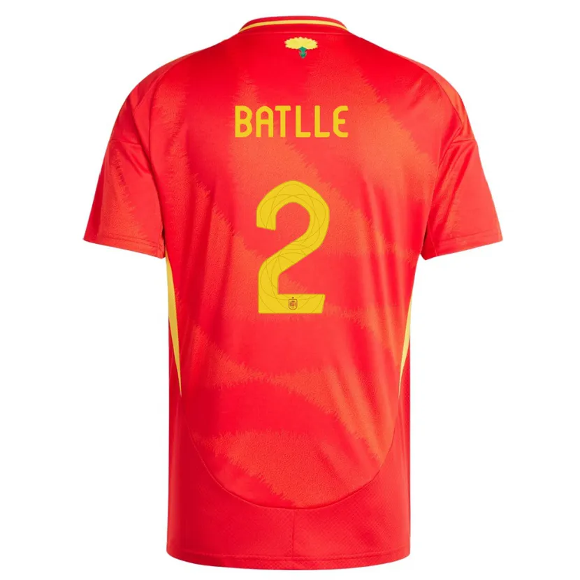 Danxen Donna Maglia Spagna Ona Batlle #2 Rosso Kit Gara Home 24-26 Maglietta