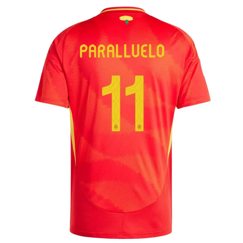 Danxen Donna Maglia Spagna Salma Paralluelo #11 Rosso Kit Gara Home 24-26 Maglietta