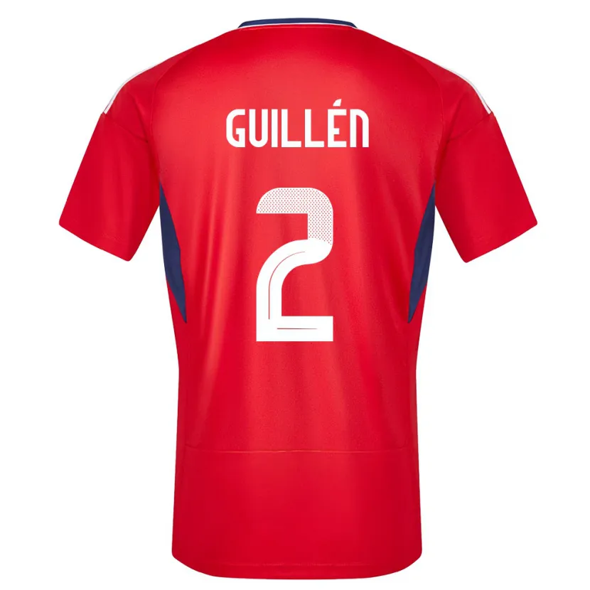 Danxen Donna Maglia Costa Rica Gabriela Guillen #2 Rosso Kit Gara Home 24-26 Maglietta