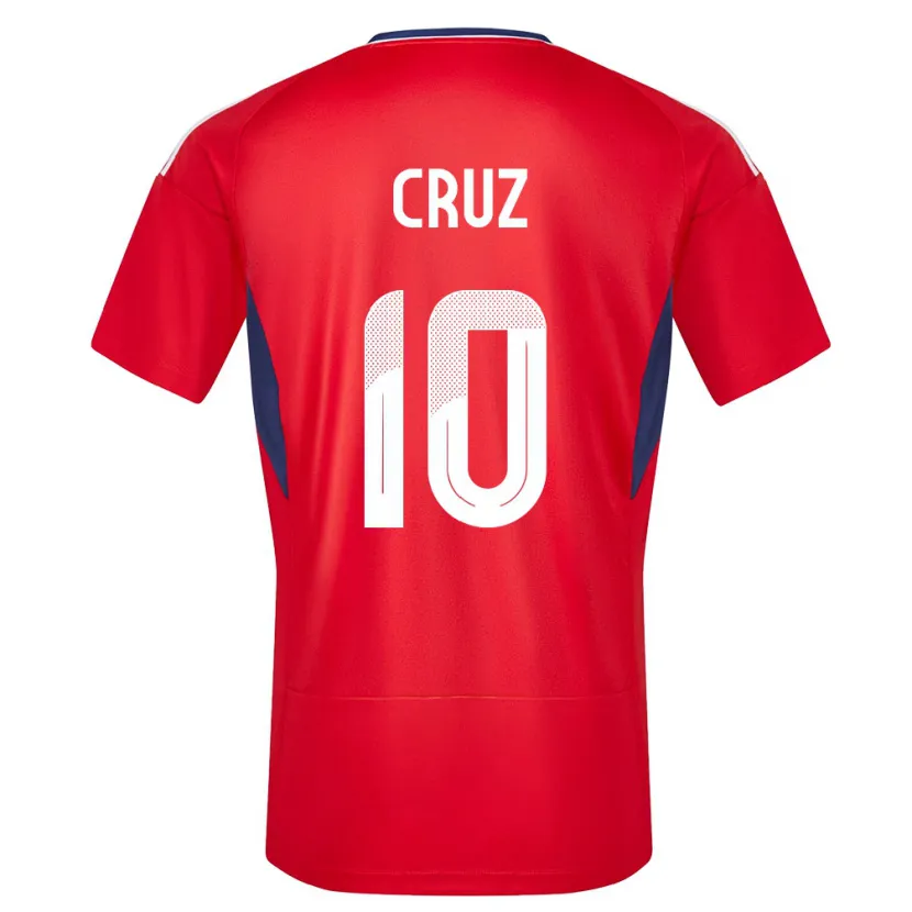 Danxen Donna Maglia Costa Rica Shirley Cruz #10 Rosso Kit Gara Home 24-26 Maglietta