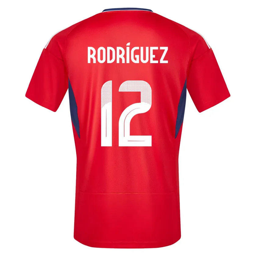 Danxen Donna Maglia Costa Rica Lixy Rodriguez #12 Rosso Kit Gara Home 24-26 Maglietta
