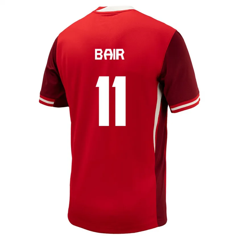Danxen Donna Maglia Canada Theo Bair #11 Rosso Kit Gara Home 24-26 Maglietta