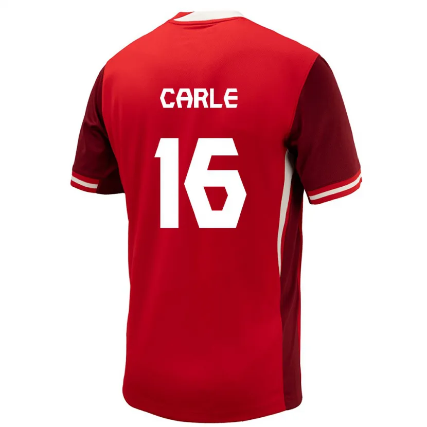 Danxen Donna Maglia Canada Gabrielle Carle #16 Rosso Kit Gara Home 24-26 Maglietta