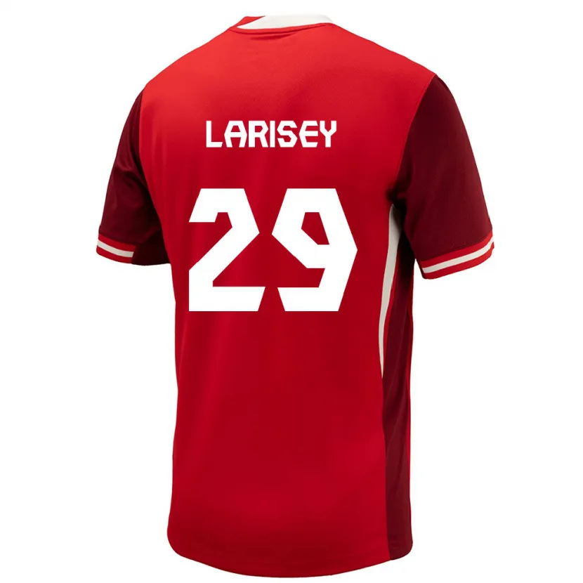 Danxen Donna Maglia Canada Clarissa Larisey #29 Rosso Kit Gara Home 24-26 Maglietta