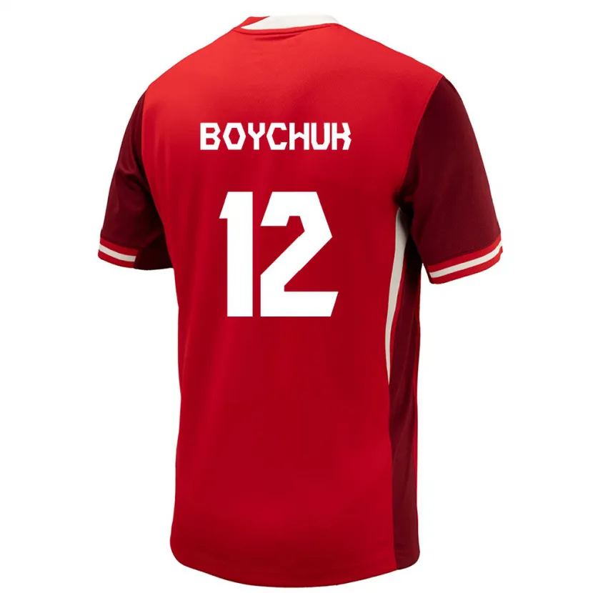 Danxen Donna Maglia Canada Tanya Boychuk #12 Rosso Kit Gara Home 24-26 Maglietta