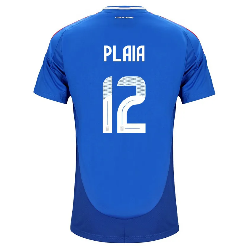 Danxen Donna Maglia Italia Francesco Plaia #12 Blu Kit Gara Home 24-26 Maglietta