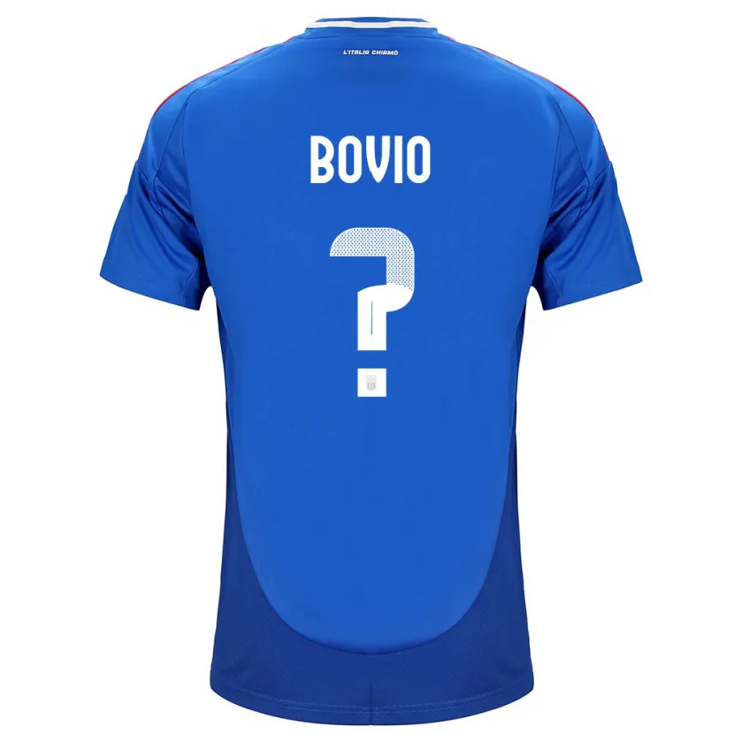 Danxen Donna Maglia Italia Leonardo Bovio #0 Blu Kit Gara Home 24-26 Maglietta