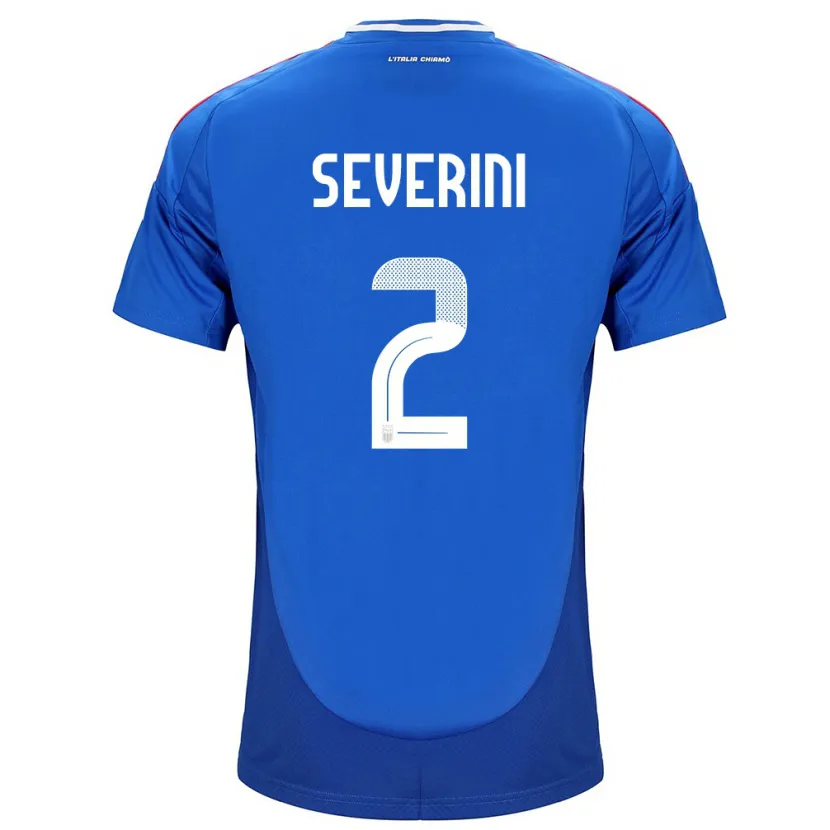 Danxen Donna Maglia Italia Emma Severini #2 Blu Kit Gara Home 24-26 Maglietta