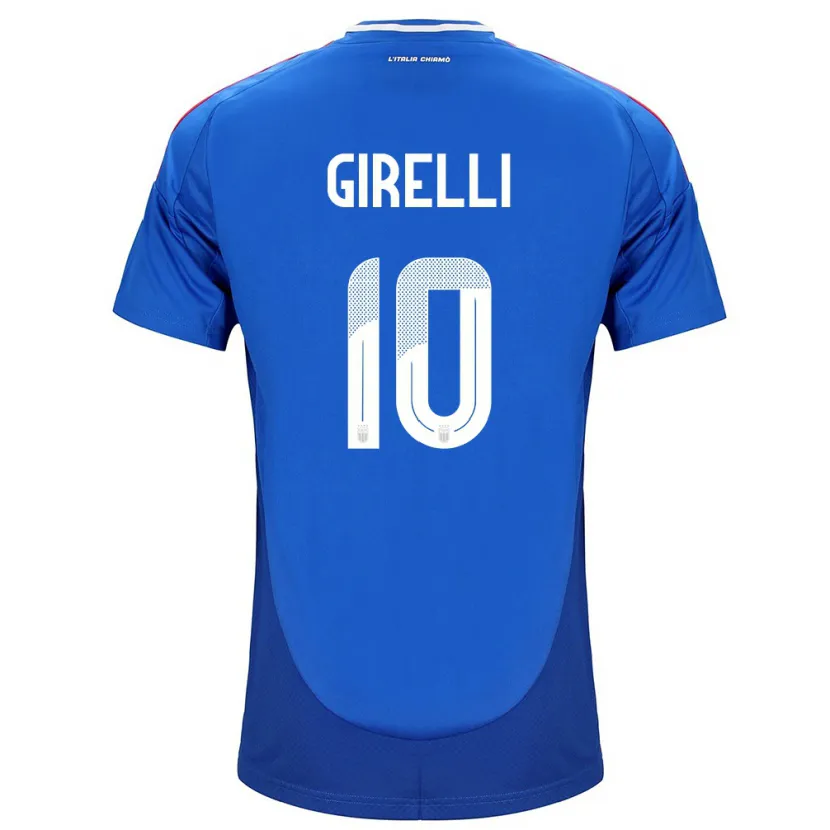 Danxen Donna Maglia Italia Cristiana Girelli #10 Blu Kit Gara Home 24-26 Maglietta