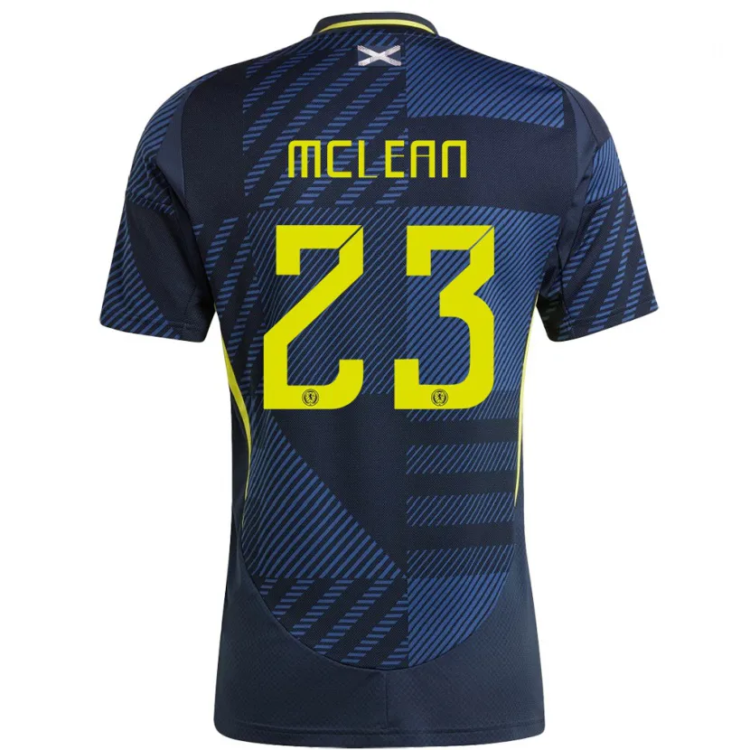 Danxen Donna Maglia Scotland Kenny Mclean #23 Blu Scuro Kit Gara Home 24-26 Maglietta