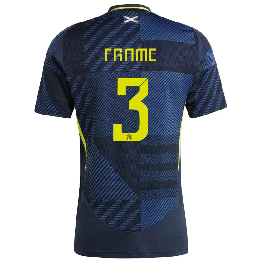 Danxen Donna Maglia Scotland Mitchel Frame #3 Blu Scuro Kit Gara Home 24-26 Maglietta