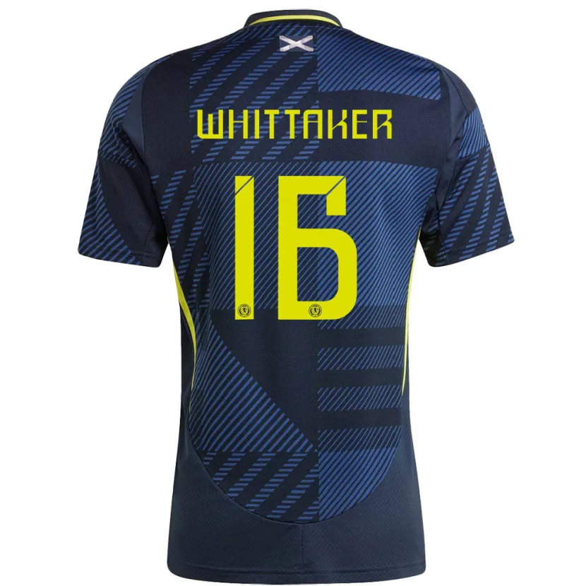 Danxen Donna Maglia Scotland Rory Whittaker #16 Blu Scuro Kit Gara Home 24-26 Maglietta