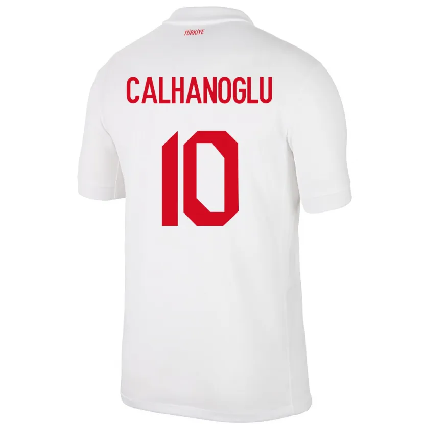 Danxen Donna Maglia Turchia Hakan Çalhanoğlu #10 Bianco Kit Gara Home 24-26 Maglietta