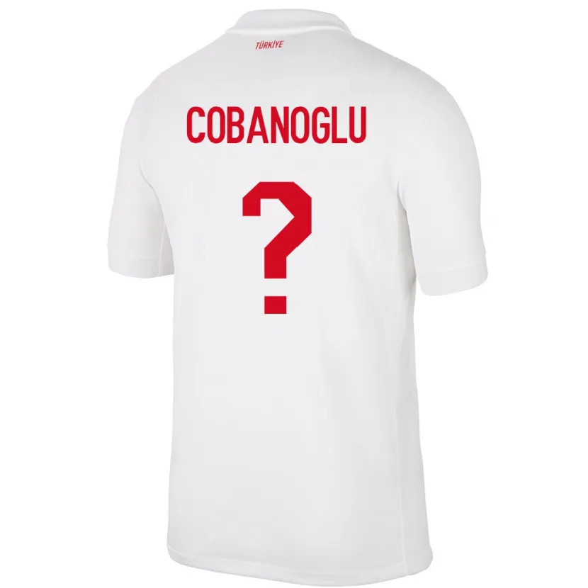 Danxen Donna Maglia Turchia Ahmet Çobanoğlu #0 Bianco Kit Gara Home 24-26 Maglietta