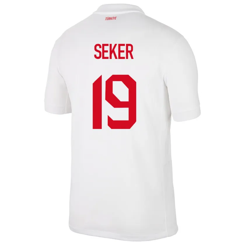 Danxen Donna Maglia Turchia Busem Şeker #19 Bianco Kit Gara Home 24-26 Maglietta