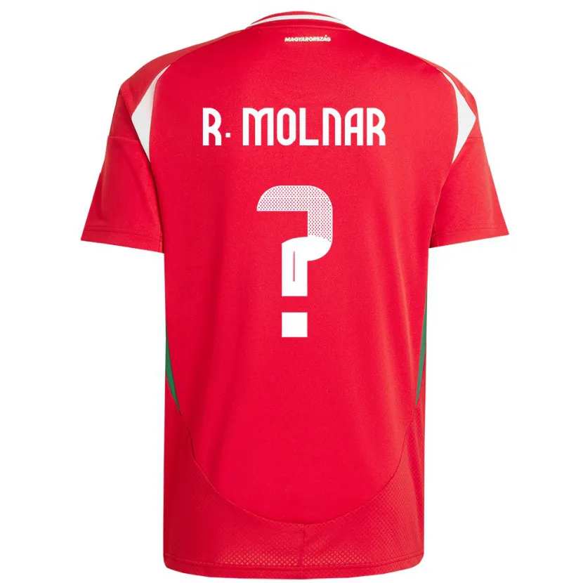 Danxen Donna Maglia Ungheria Rajmund Molnár #0 Rosso Kit Gara Home 24-26 Maglietta